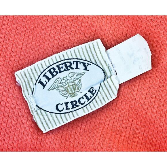 1970s Liberty Circle Orange & White Sleeveless  Boho Chic  Mod Maxi Dress - Picture 6 of 7